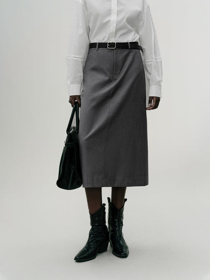 Straight Midi Skirt