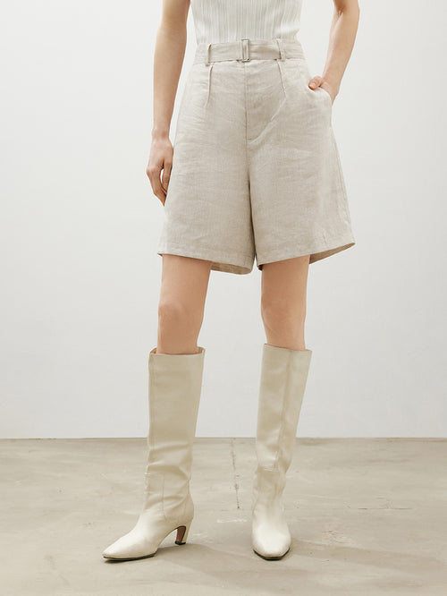 Load image 1 in gallery view. 100% Linen Short Pants