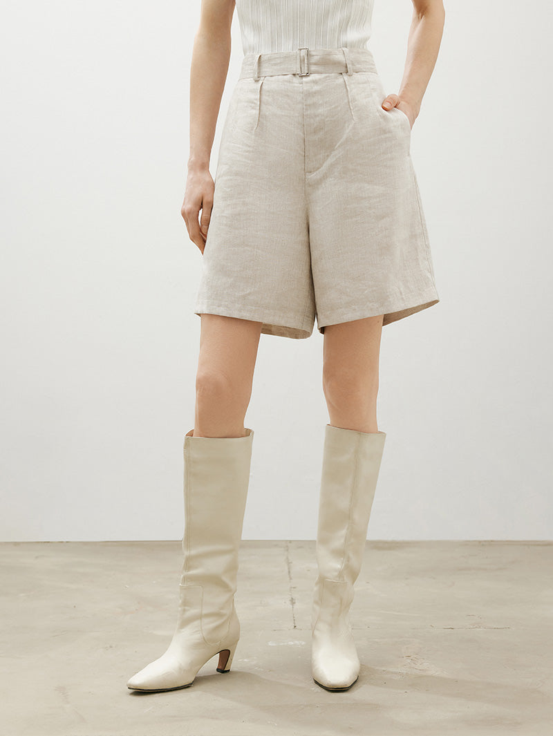 100% Linen Short Pants