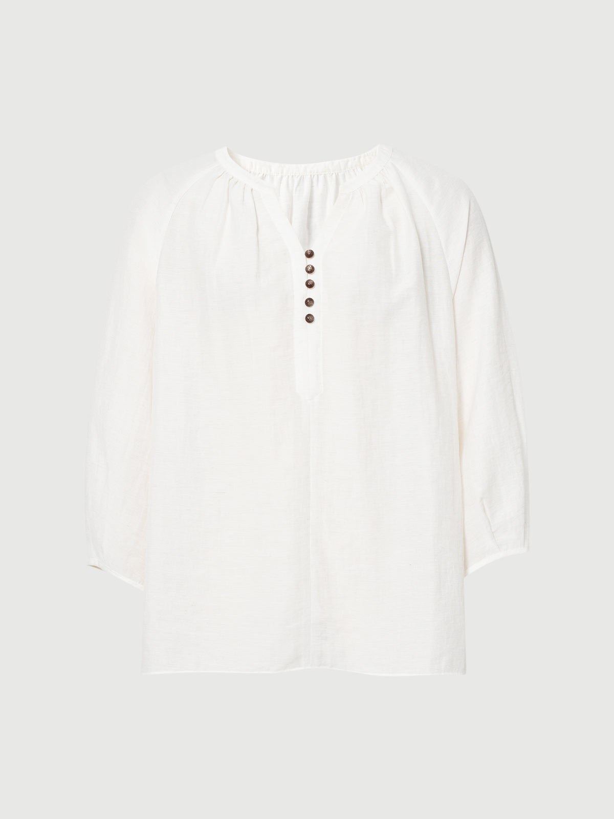 V-Neck Raglan 3/4-Sleeve Top