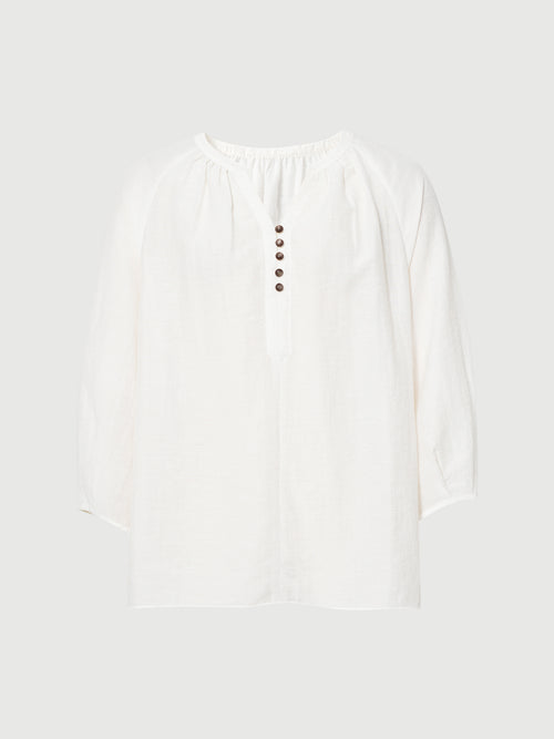 Load image 1 in gallery view. V-Neck Raglan 3/4-Sleeve Top