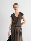 U-Neck Short Sleeve  Top