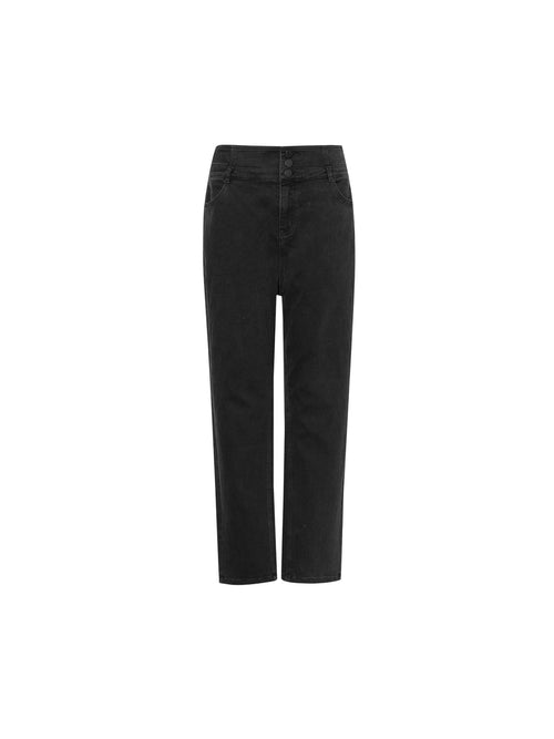 Load image 1 in gallery view. Cropped Cotton Trousers