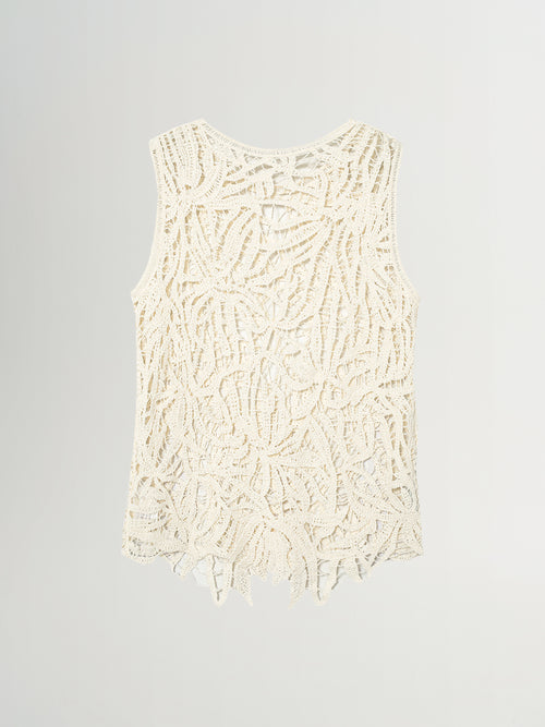 Load image 1 in gallery view. Lace Sleeveless Top