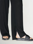 Straight Fit Slit Side Trousers