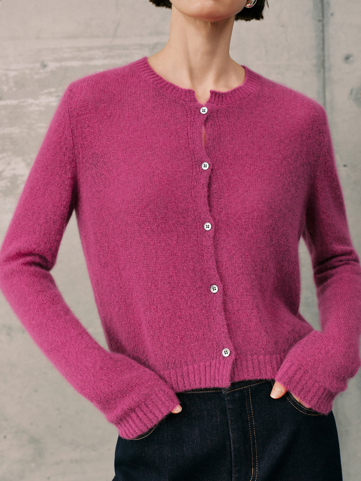 Silk-Cashmere Cardigan