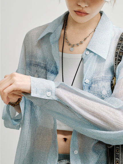 Lyocell Printed Lightweight Shirt