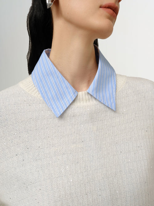 Load image 1 in gallery view. Round Neck Cashmere Sweater