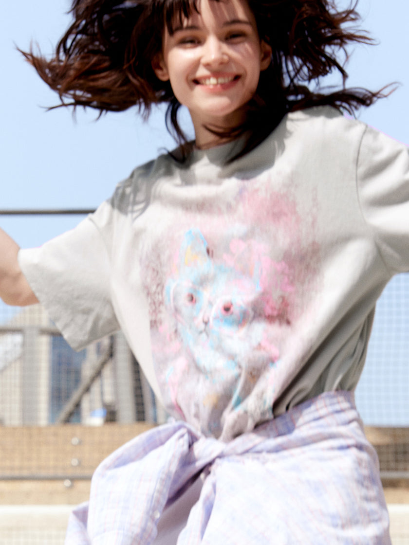 Cotton Relaxed Graphic Tee