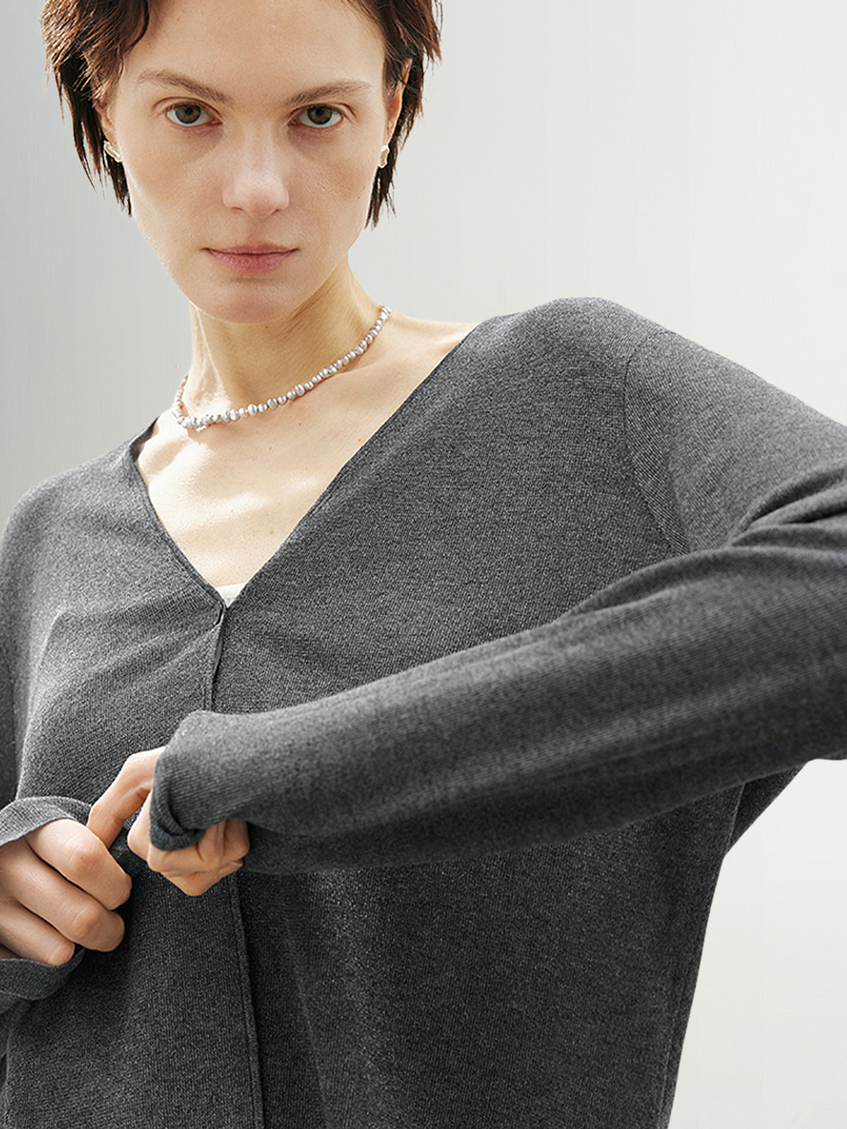 V Neck Thin Cardigan