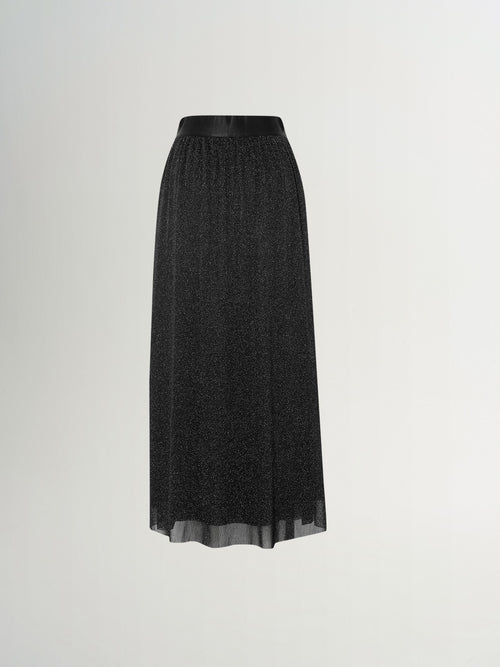 Load image 1 in gallery view. Shimmery Mesh Maxi Skirt