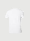 Women's Plain White Round Neck Short Sleeves  Regenerated Cellulose Fiber Yoga T-Shirt 5F8101002U