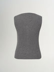 V-Neck Paneled Sleeveless Knit Top