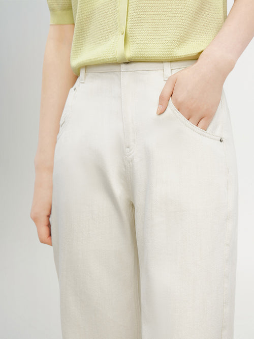 Load image 1 in gallery view. Small Leg Cotton Jeans