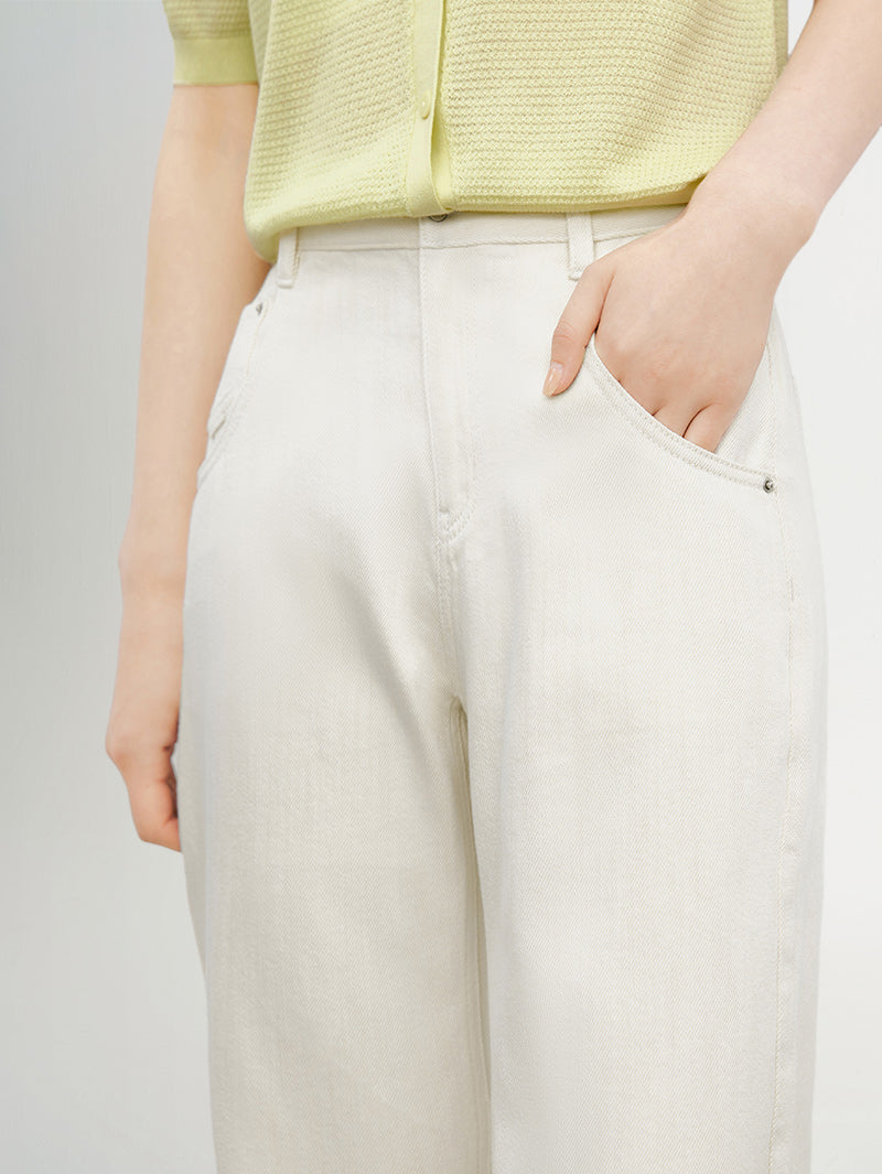 Small Leg Cotton Jeans