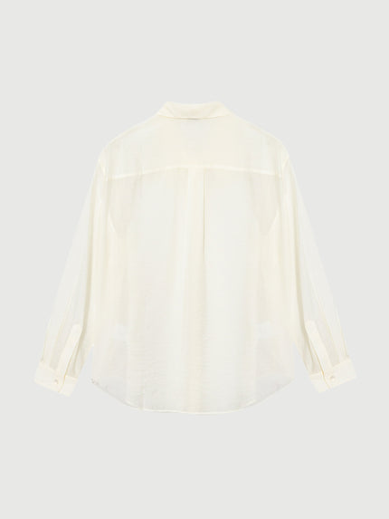 Point Collar Lyocell Shirt