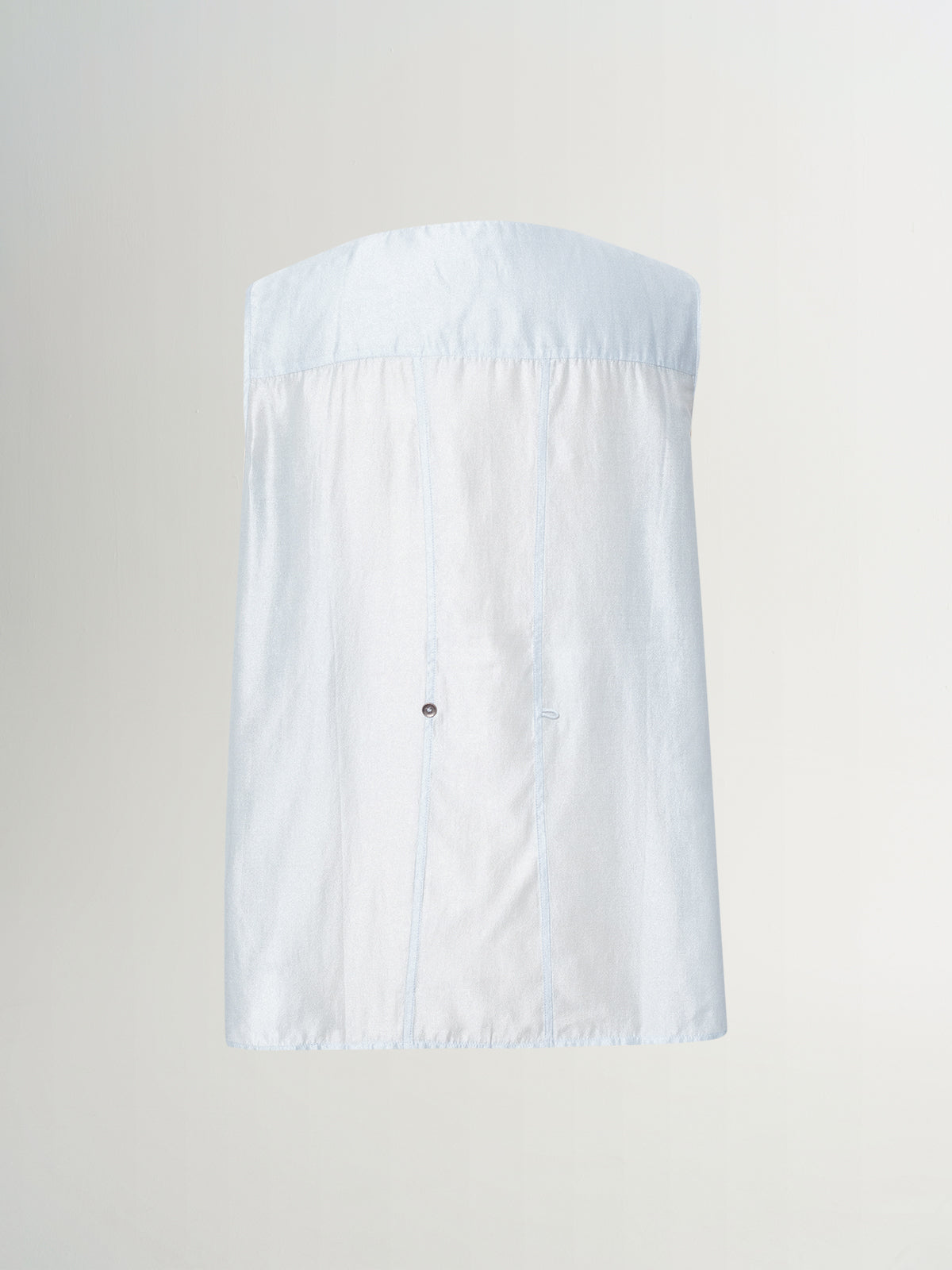 Acetate Sleeveless Top Adjustable Back Button