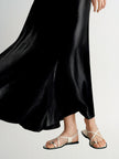 Black Fishtail Maxi  Skirt