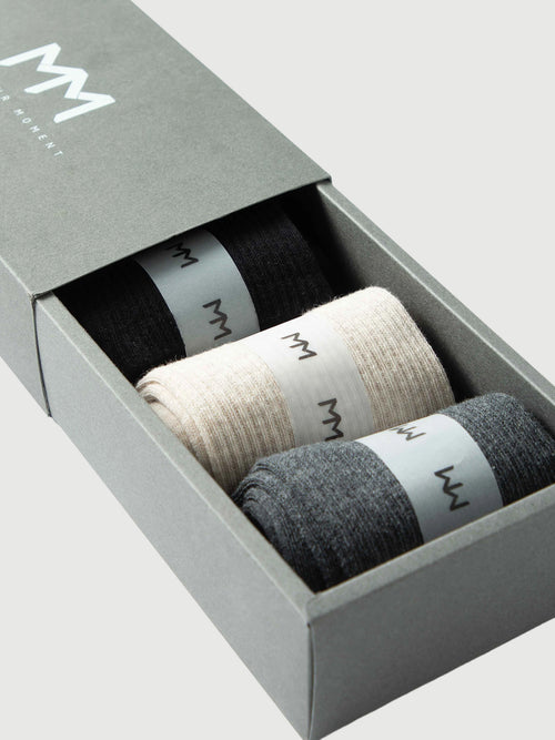Load image 1 in gallery view. Men’s Solid Color Sock Set (3-Pack)