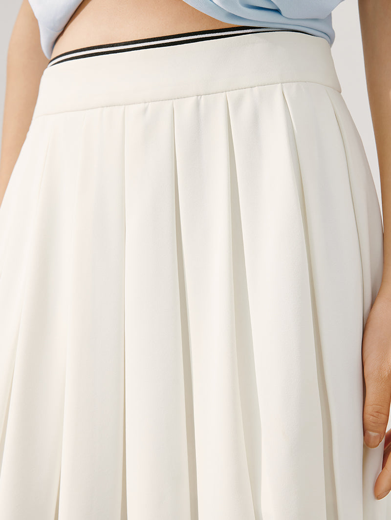 Pleated Mini Skirt