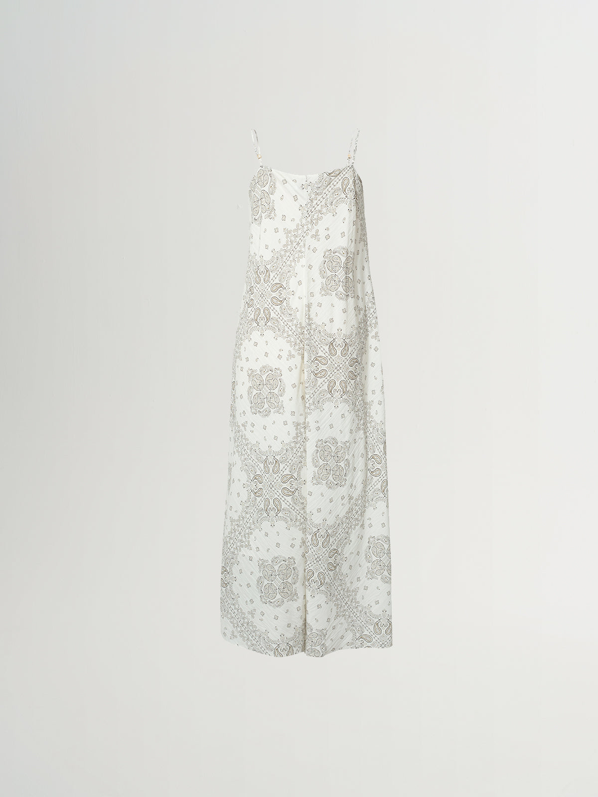 Printed V-Neck Slip Midi Dress