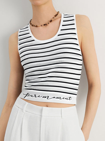 Striped U-Neck Tank