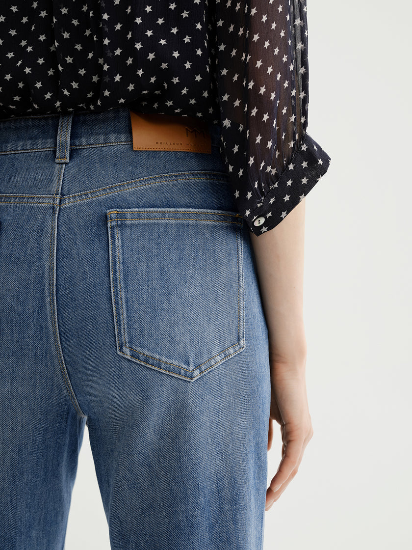 Vintage Flared Denim Jeans