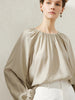 Pleated Neck Blouse
