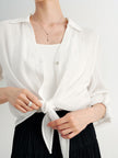 V Neck Long Sleeve Overshirt