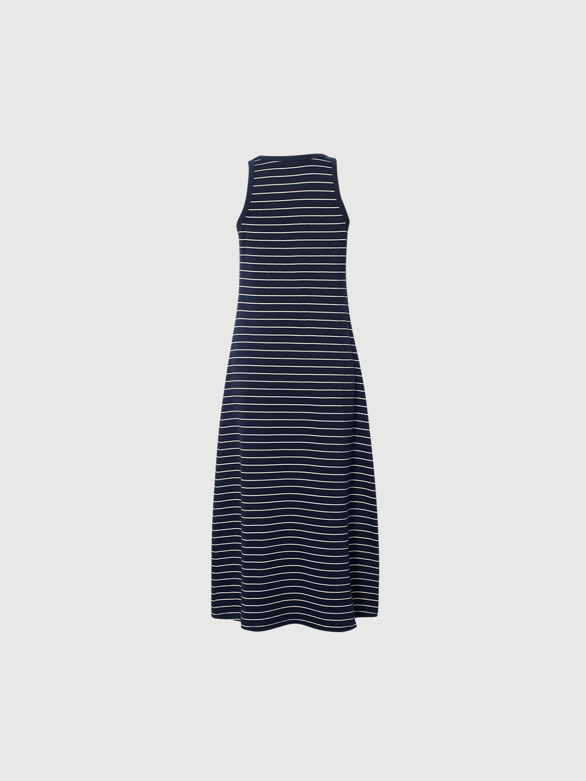 Striped Pure Cotton Sleeveless Jersey Dress
