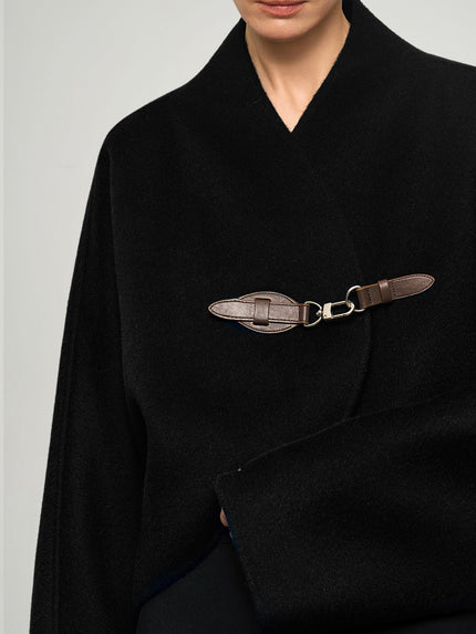 Classic Wool-Camel Short Coat