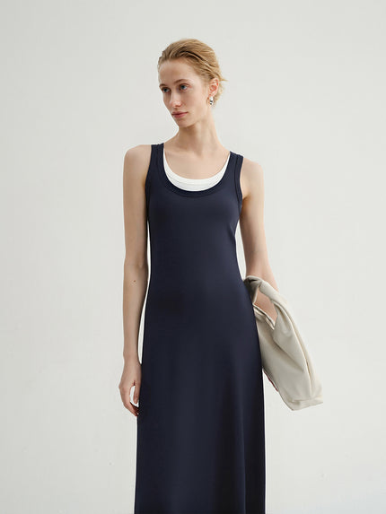 Lyocell Blend Two-in-One Dress
