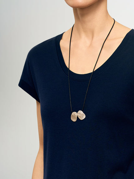 Tencel-Wool Short-Sleeve Top