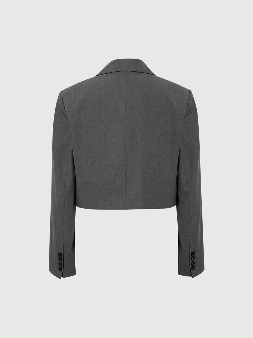 Acetate Cropped Blazer