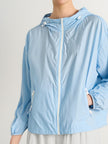 Light Blue Hooded UV Protection Jacket