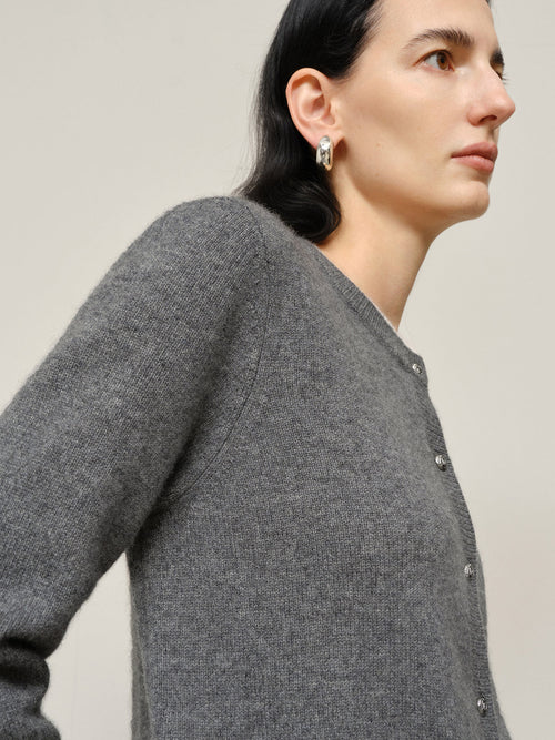 Load image 1 in gallery view. Pure Cashmere Contrast Binding Sweater