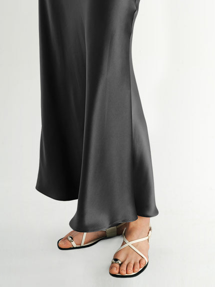 Triacetate Straight Maxi Skirt