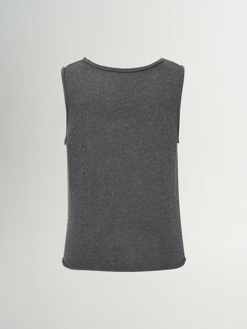 Load image 1 in gallery view. Linen-Tencel V-Neck Top