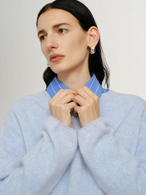 Load image 1 in gallery view. Brushed Cashmere Oversized Sweater