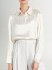 Silk Jacquard Satin Shirt
