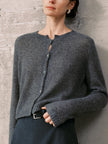Silk-Cashmere Cardigan