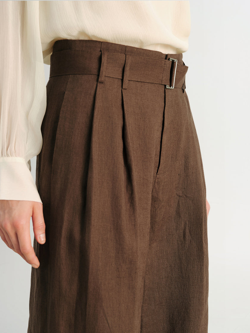 Pure Linen Straight Pants
