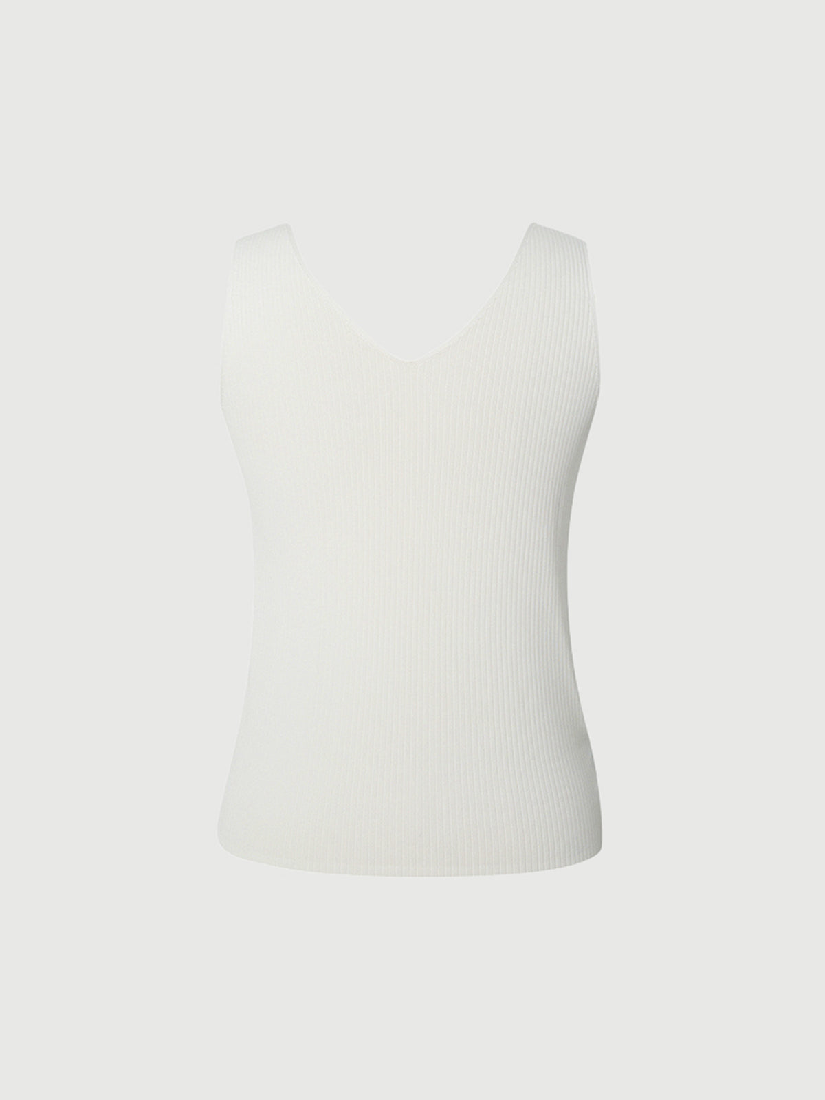 V Neck Knit Tank Top