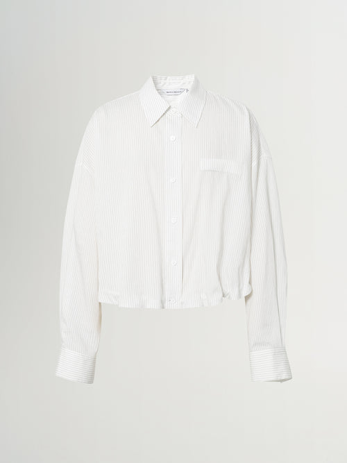 Load image 1 in gallery view. Lyocell Blend Two-Piece Layered Shirt