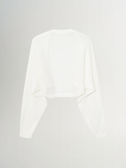 Tencel Asymmetric Hem Knit Cardigan