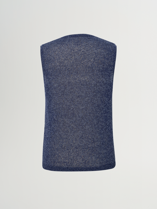 Load image 1 in gallery view. Crew Neck Sleeveless Knit Top