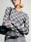 Checked Long-Sleeve Top