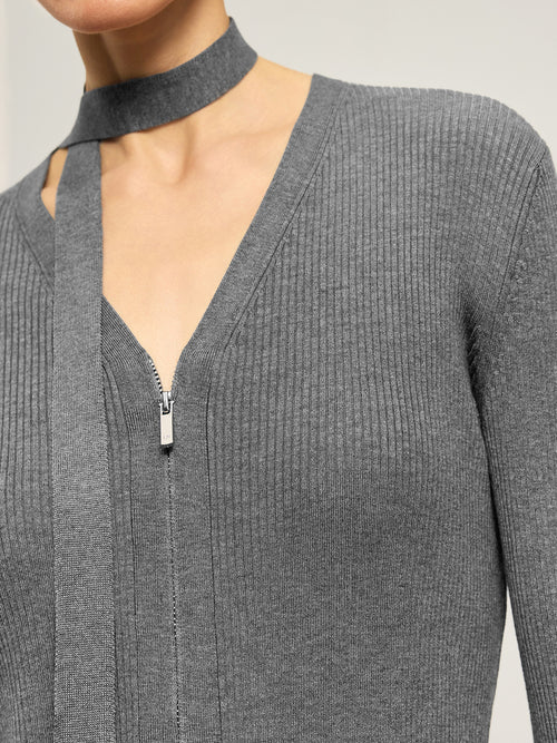 Load image 1 in gallery view. Lyocell-Triacetate Knit with Matching Belt