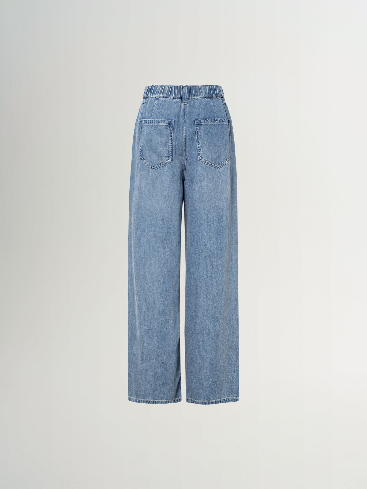 Tencel-Linen Blend Semi-Elastic Waist Pants