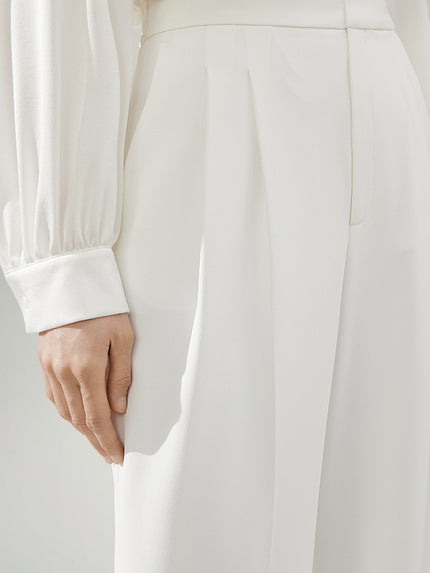 Straight Fit Smooth Trousers